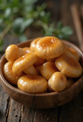 調理用に下処理された新鮮ななめこ