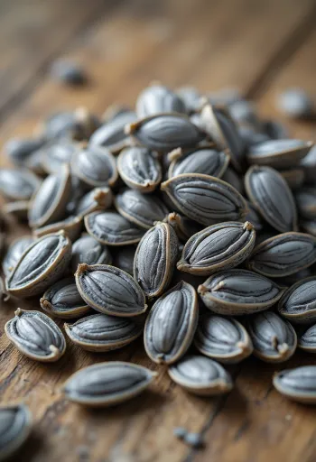 小皿に入った殻なしと殻付きのひまわりの種