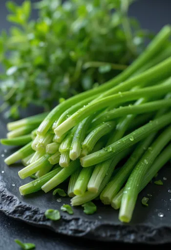 陶器のボウルに入った刻んだフレッシュチャイブ