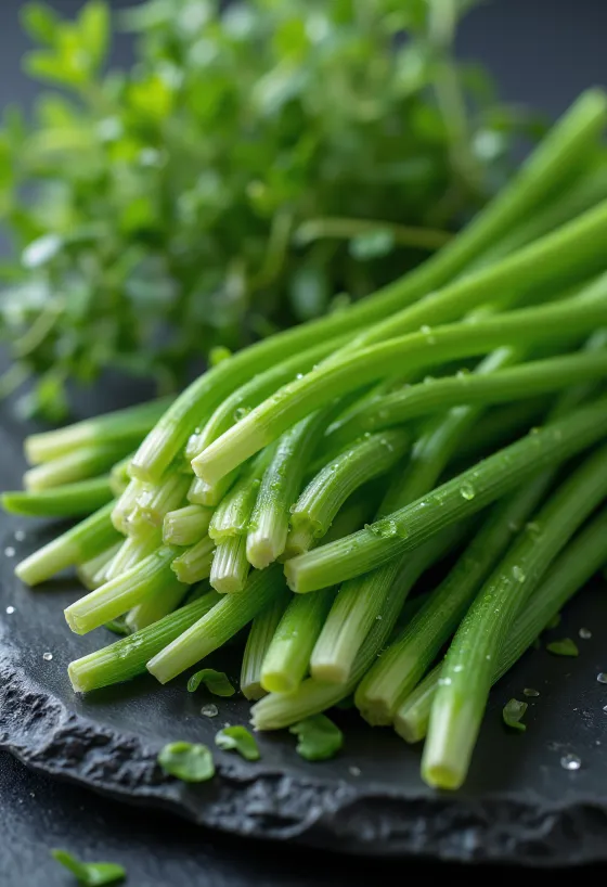 陶器のボウルに入った刻んだフレッシュチャイブ