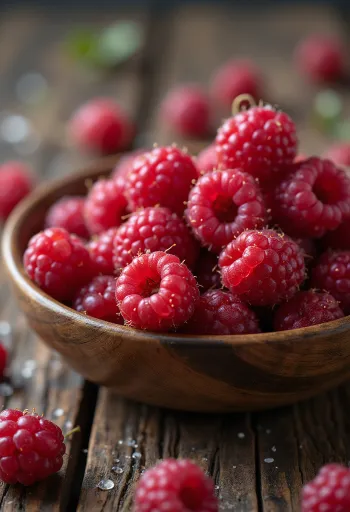 丸ごとのものとカットされた新鮮なワイルドラズベリー