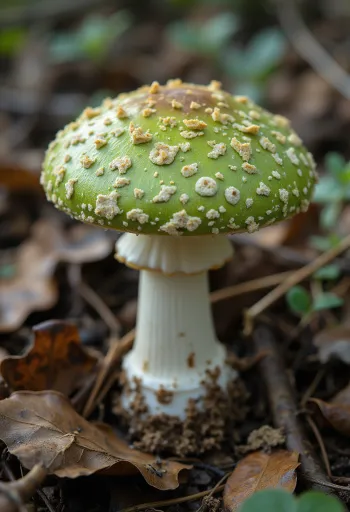 スライスされ下処理されたアイタケ、キッチンボードの上