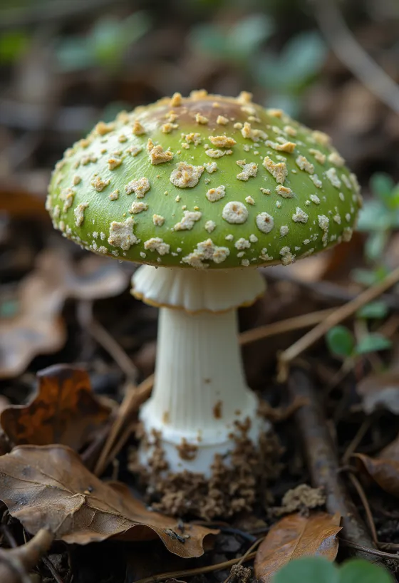 スライスされ下処理されたアイタケ、キッチンボードの上