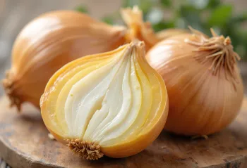 ラスティックな表面上の丸ごとおよびスライスされた赤玉ねぎ