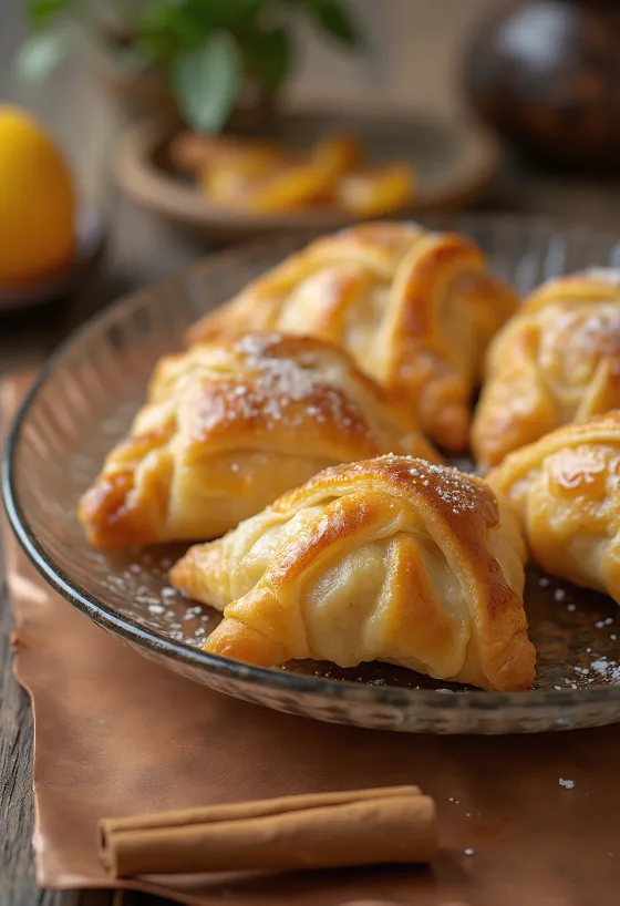 焼きたてのマルメロサモサ