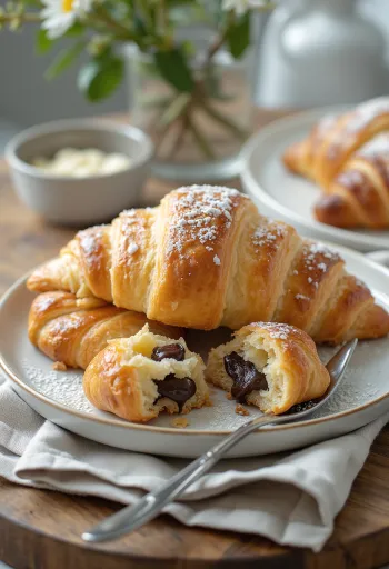 盛り付けられたグルテンフリー・クロワッサン