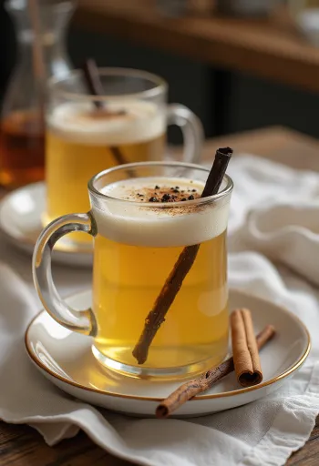 グラスに注がれたハチミツバニラシードル