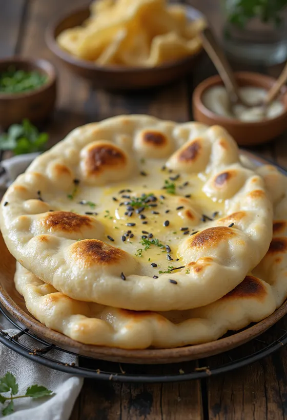 グルテンフリー・ナン、柔らかくて食欲をそそるインドのパン
