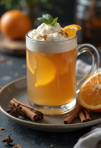 グラスに注がれたパンチ風シードル