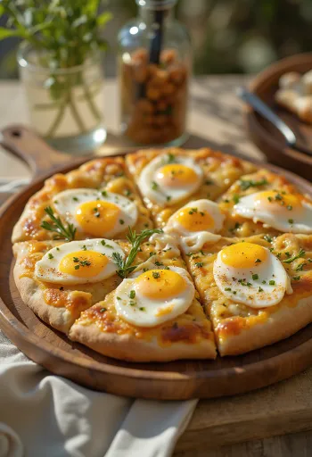 盛り付けられたサビフピザ