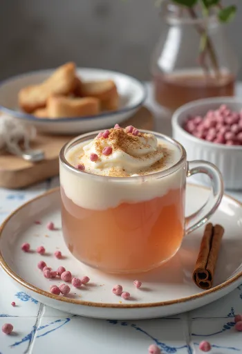 グラスに注がれたピンクペッパー・サイダー