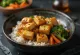 厚揚げ豆腐と野菜、ご飯を添えて