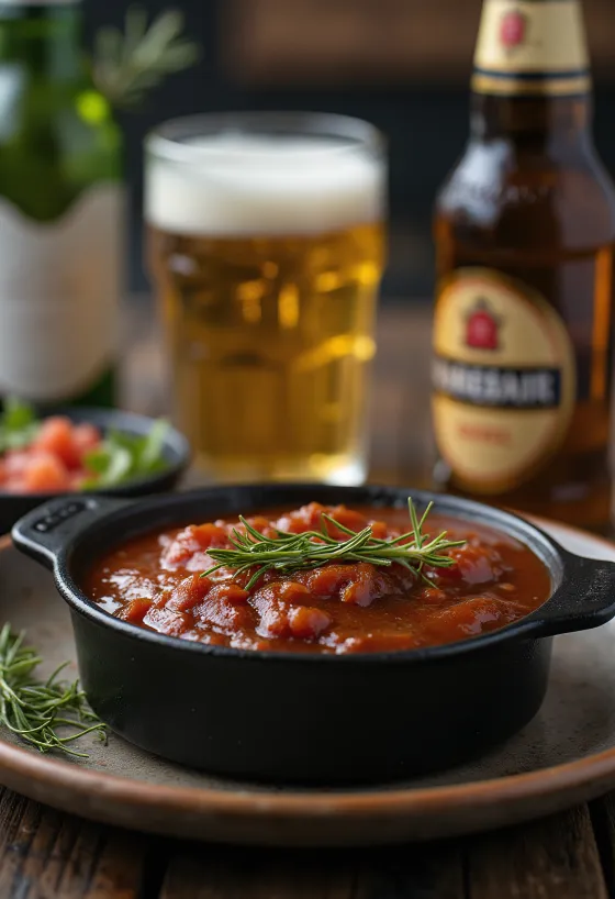 ローズマリーとビールのバーベキューソース