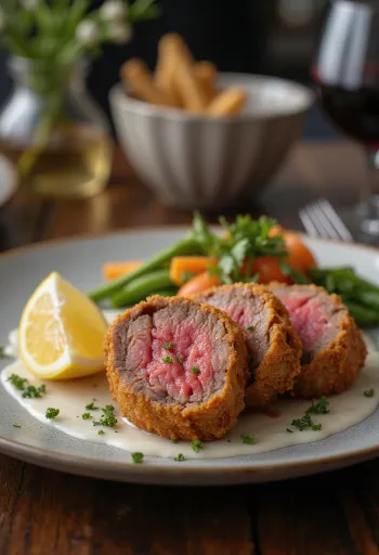 サクサクの衣で揚げた牛ヒレ肉のカツレツ