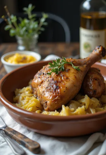 ザワークラウトを添えた鴨のロースト