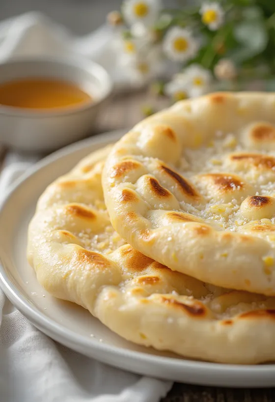 盛り付けられたバニラナン