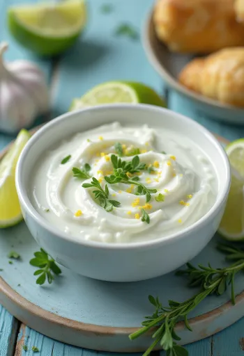 エストラゴンとガーリックのライムソース