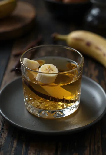 瓶詰めされたバナナリキュール