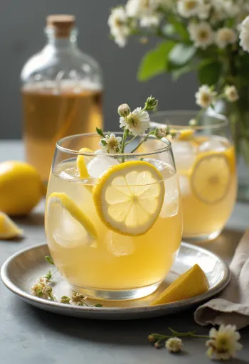 提供されたばかりのエルダーフラワー・アイスサイダー