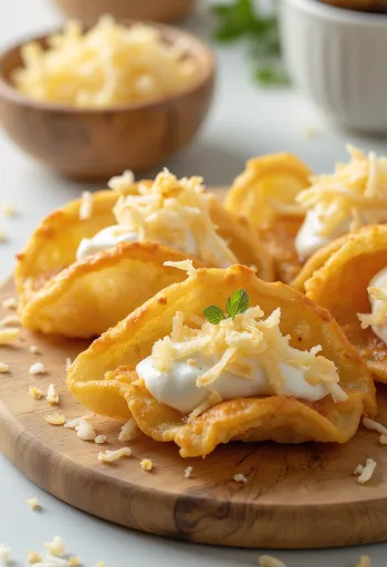 盛り付けられたタイのパンケーキ、カノム・ブアン