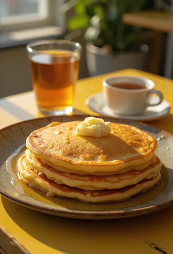 アクトゥマ トルコ風パンケーキの盛り付け