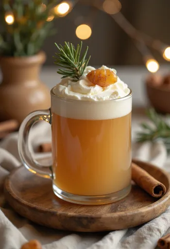 グラスに注がれた松の芽のシードル