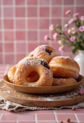 皿に盛られたポンチキ