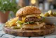 ガーリックバーガーの盛り付け