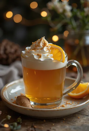 グラスに注がれたスパイス・ホット・シードル