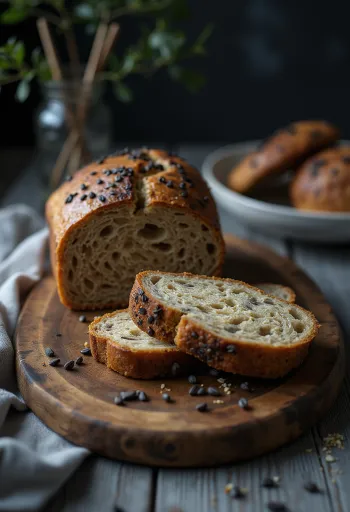 焼きたてのキャラウェイ・ライ ライ麦パン