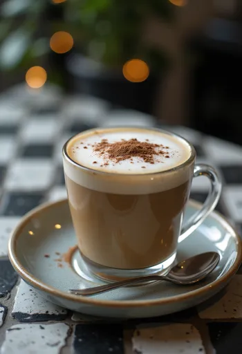 淹れたてのフォームド・コーヒー