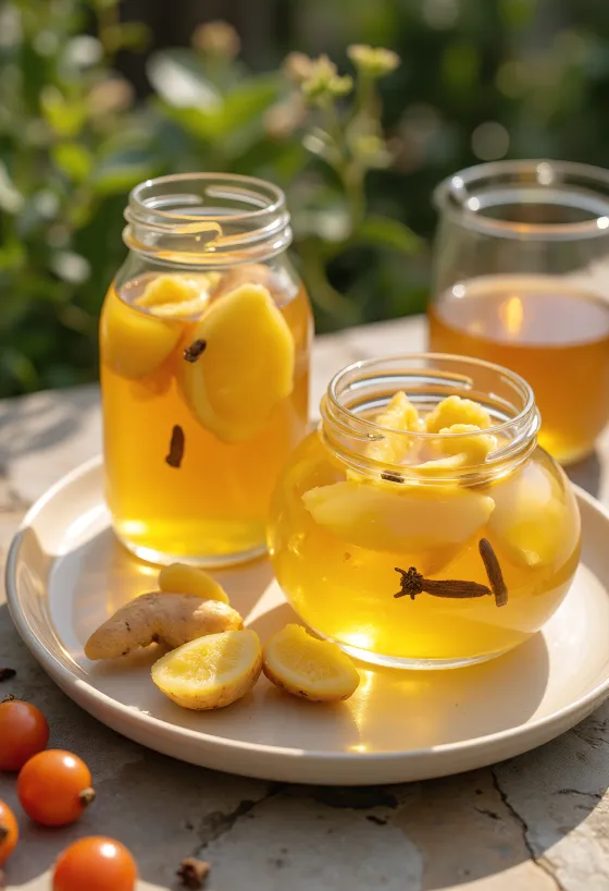 瓶詰めされたパセリの甘酢漬け