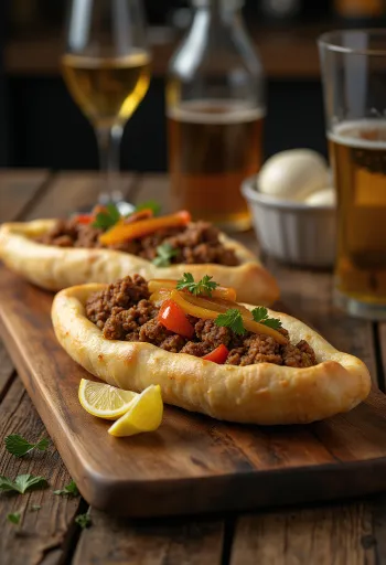 ピデの盛り付け