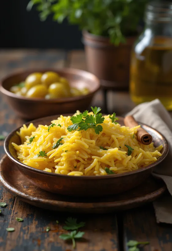 盛り付けられたギーライス