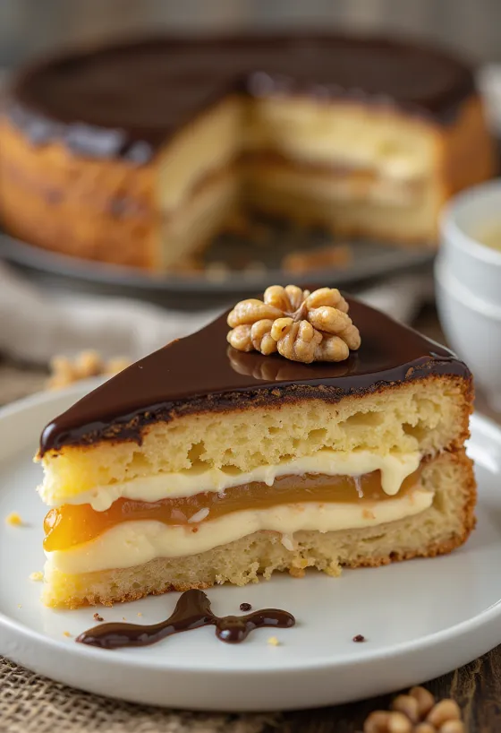 盛り付けられたジェルボーケーキ
