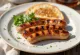 盛り付けられたBBQグリル大豆ソーセージ