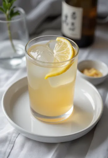 グラスに注がれた日本酒ベースのサイダー