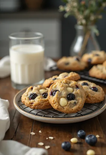 焼きたてのブルーベリークッキー