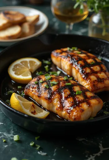 新鮮なスパイスを使ったBBQナマズのグリル