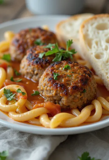 ジューシーな挽肉で作られた、カリッとした皮のファシールト