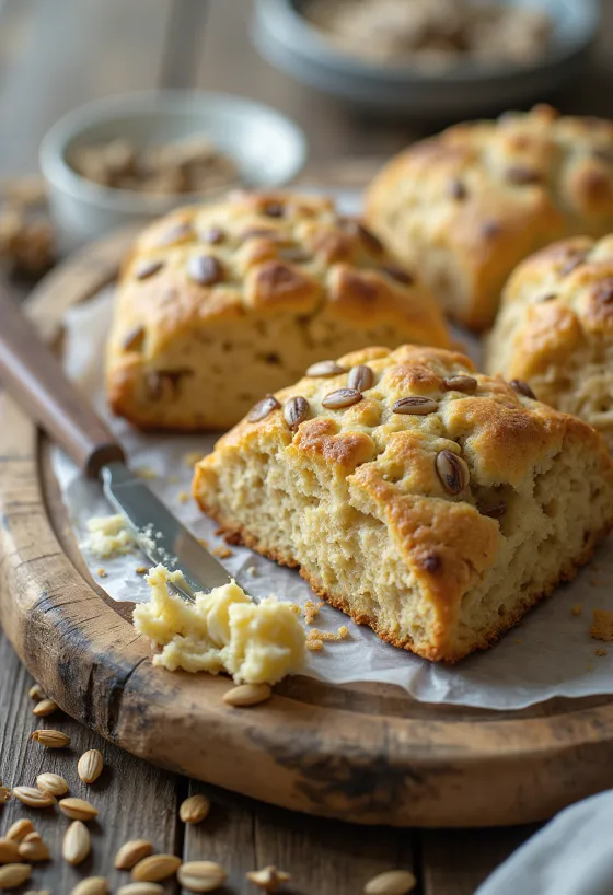 ひまわりの種のスコーン