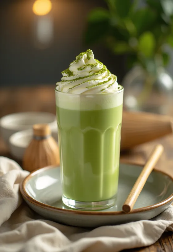 出来立ての抹茶フラッペ