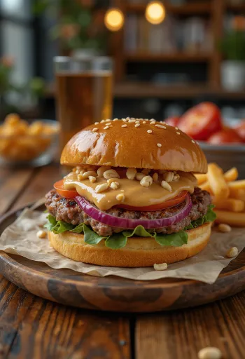 ピーナッツバターバーガー